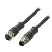 OP-88759 - M12 转 M12 中继连接线 5 m，PVC，8 芯